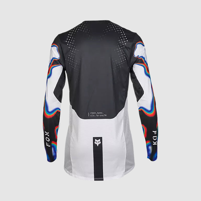 Polera Moto Flexair Scans Edición Limitada Blanco/Negro Fox polera moto fox motocross