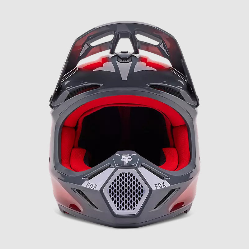 Casco Moto V3 Volatile Rojo/Gris Fox