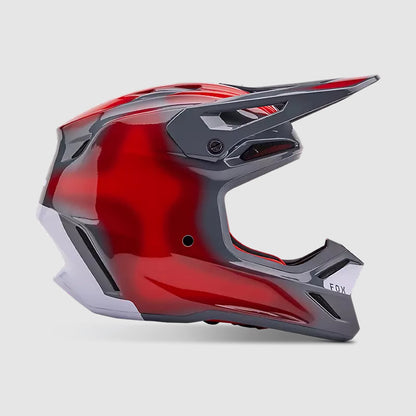 Casco Moto V3 Volatile Rojo/Gris Fox | Casco Moto Fox casco fox racing motocross mtb