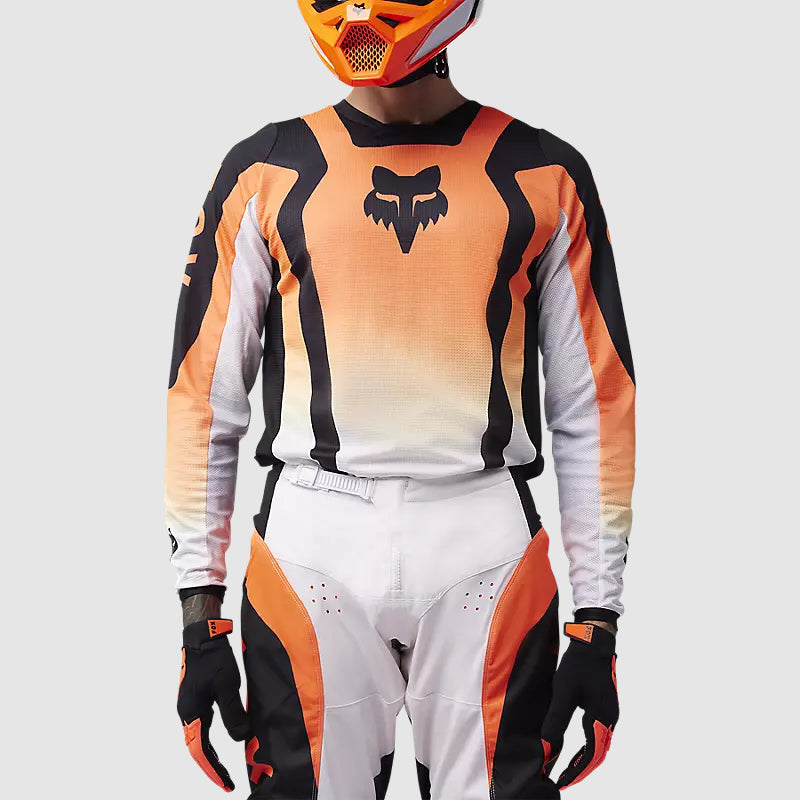 Polera Moto 180 Lean Naranjo Fox polera moto fox motocross
