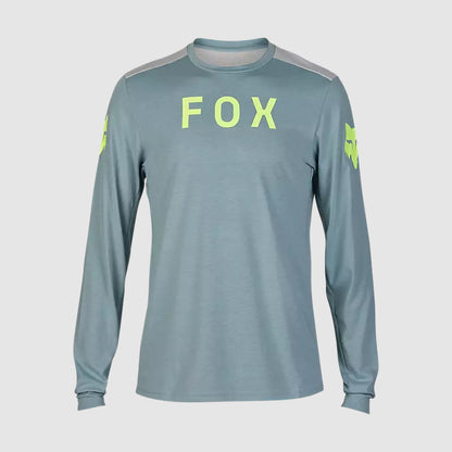 Polera Bicicleta Ranger Aviation Drirelease Manga Larga Celeste Fox polera bicicleta fox mtb