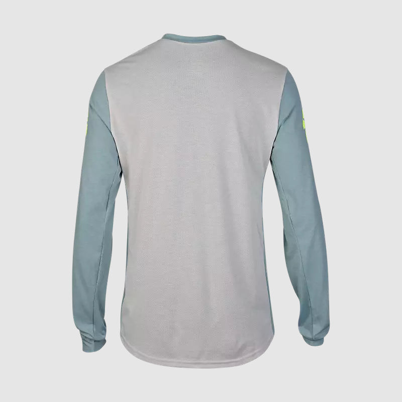 Polera Bicicleta Ranger Aviation Drirelease Manga Larga Celeste Fox polera bicicleta fox mtb