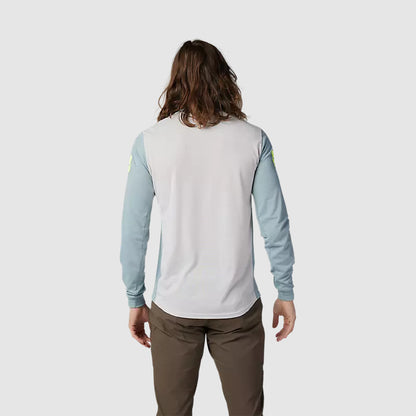 Polera Bicicleta Ranger Aviation Drirelease Manga Larga Celeste Fox polera bicicleta fox mtb