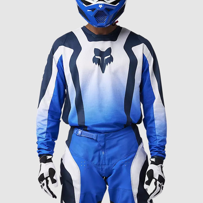 Polera Moto 180 Lean Azul Fox polera moto fox motocross