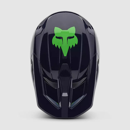 Casco Moto V1 Taunt Azul Marino/Verde Fox | Casco Moto Fox casco fox racing motocross mtb
