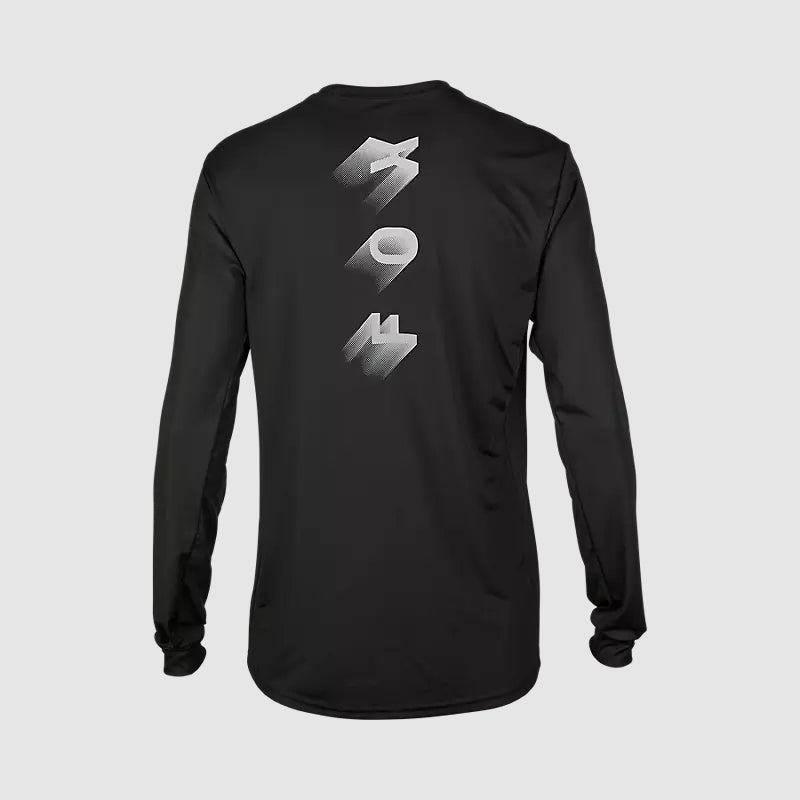 Polera Bicicleta Ranger Wayfaring Manga Larga Negro Fox polera bicicleta fox mtb