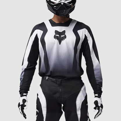 Polera Moto 180 Lean Negro/Blanco Fox polera moto fox motocross