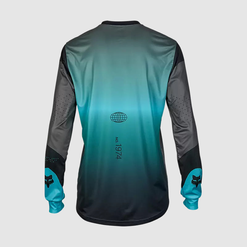 Polera Bicicleta Ranger Revise Manga Larga Celeste/Gris Fox polera bicicleta fox mtb