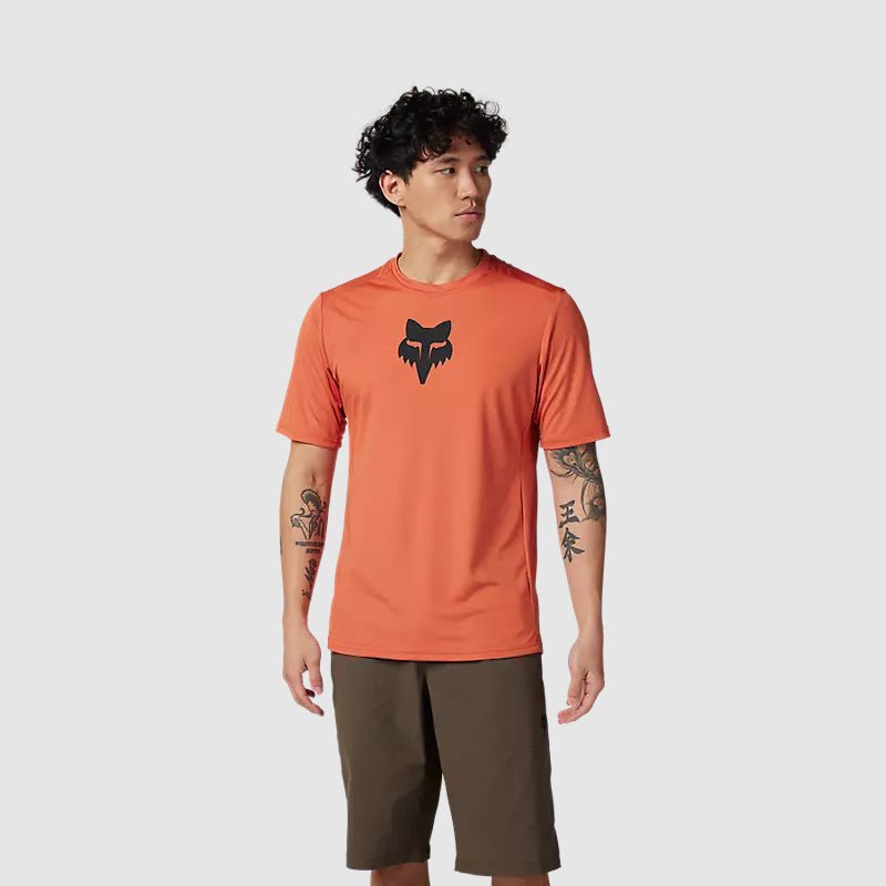 Polera Bicicleta Ranger Lab Head Naranjo Fox polera bicicleta fox mtb