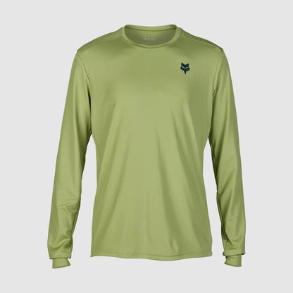 Polera Bicicleta Ranger Wayfaring Manga Larga Verde Pastel Fox polera bicicleta fox mtb
