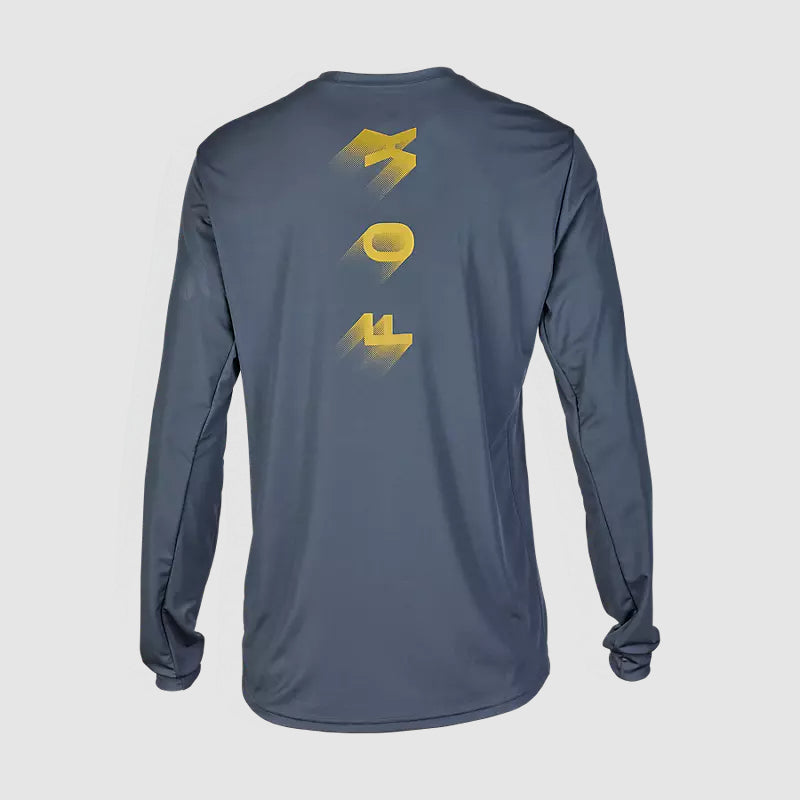 Polera Bicicleta Ranger Wayfaring Manga Larga Grafito Fox polera bicicleta fox mtb