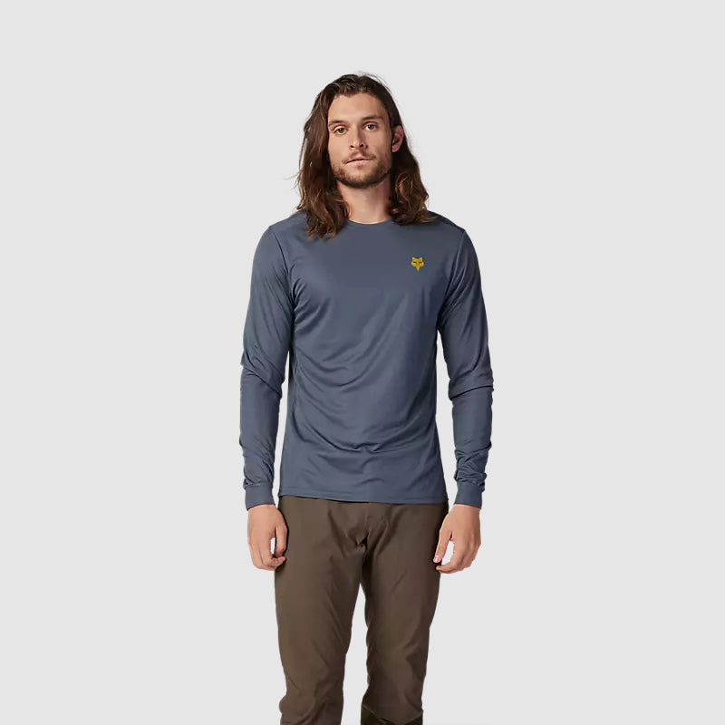 Polera Bicicleta Ranger Wayfaring Manga Larga Grafito Fox polera bicicleta fox mtb