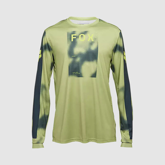 Polera Bicicleta Ranger Taunt Manga Larga Verde Pastel Fox polera bicicleta fox mtb