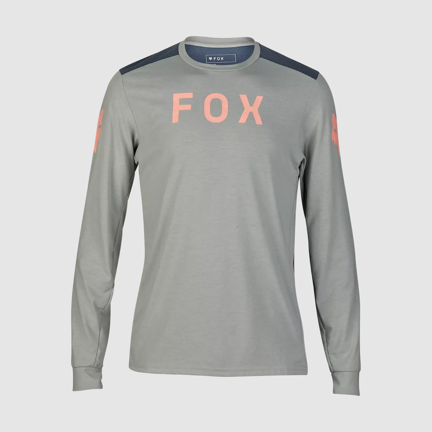 Polera Bicicleta Ranger Aviation Drirelease Manga Larga Gris Fox polera bicicleta fox mtb