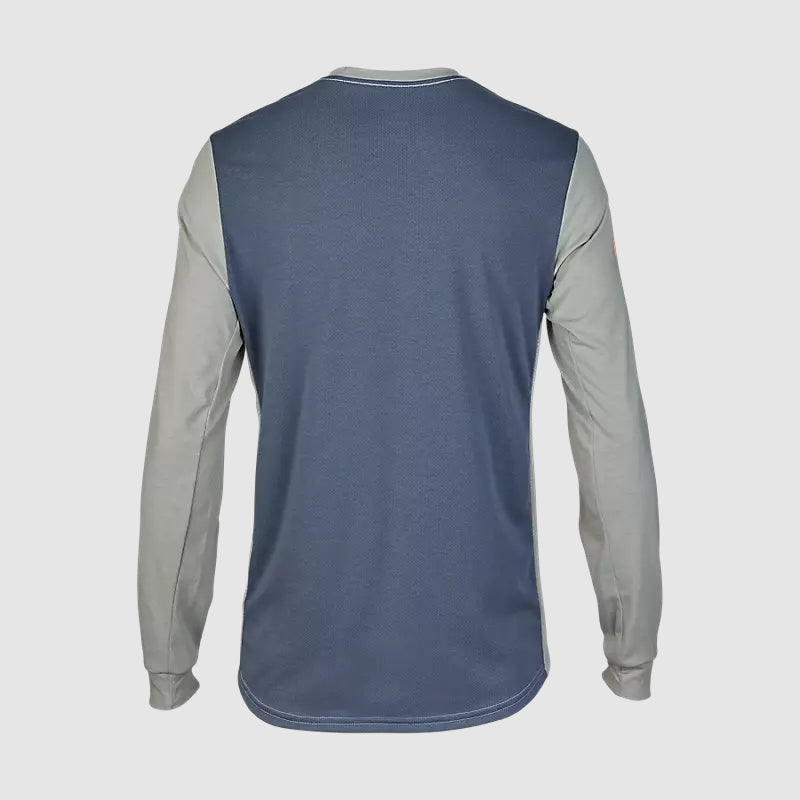 Polera Bicicleta Ranger Aviation Drirelease Manga Larga Gris Fox polera bicicleta fox mtb
