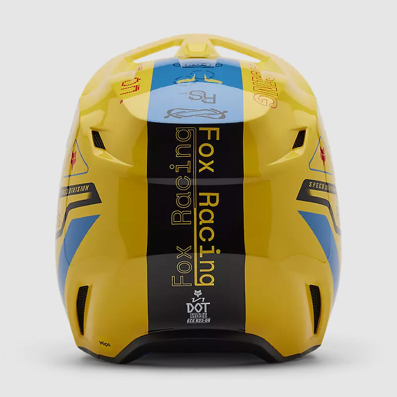 Casco Moto V1 Race Spec Amarillo Fox | Casco Moto Fox casco fox racing motocross mtb