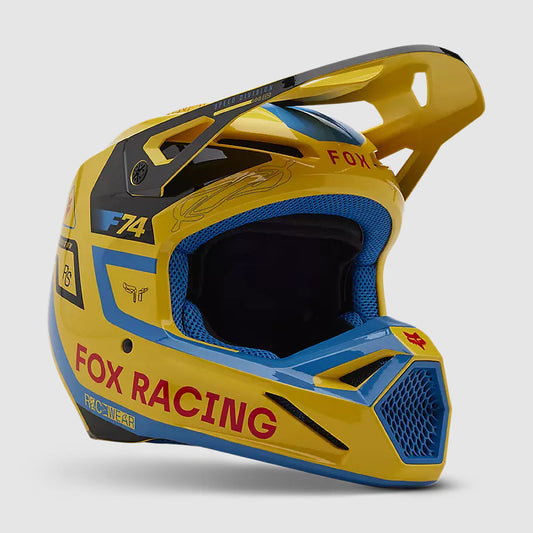 Casco Moto V1 Race Spec Amarillo Fox | Casco Moto Fox casco fox racing motocross mtb