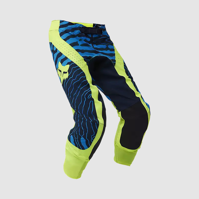 Pantalon Fox Moto Flexair Impression para Moto Azul/Amarillo