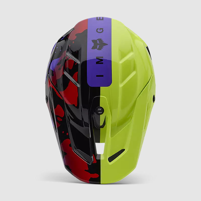 Casco Moto V3 Throttle Amarillo/Negro Fox | Casco Moto Fox casco fox racing motocross mtb