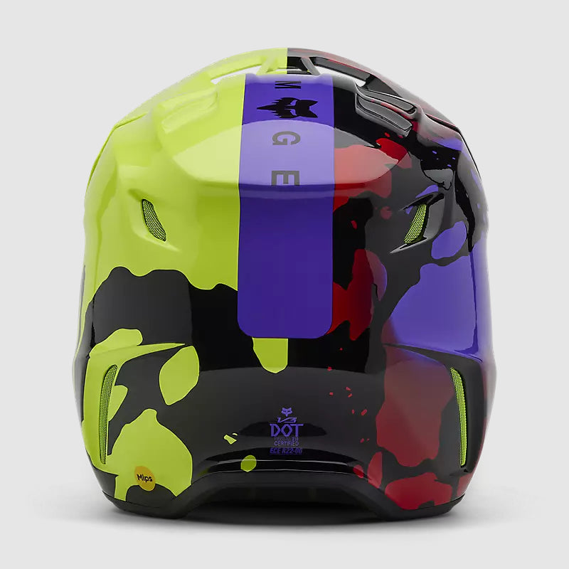 Casco Moto V3 Throttle Amarillo/Negro Fox | Casco Moto Fox casco fox racing motocross mtb