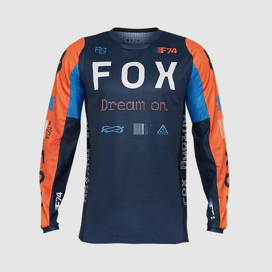 Polera Moto 180 Race Spec Azul Marino Fox polera moto fox motocross