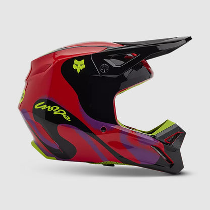 Casco Moto V1 Emotion Rojo Fox | Casco Moto Fox casco fox racing motocross mtb