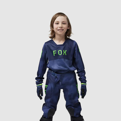 Polera Moto Niño 180 Taunt Azul Fox polera moto fox motocross