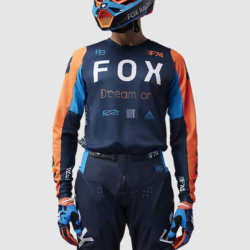 Polera Moto 180 Race Spec Azul Marino Fox polera moto fox motocross