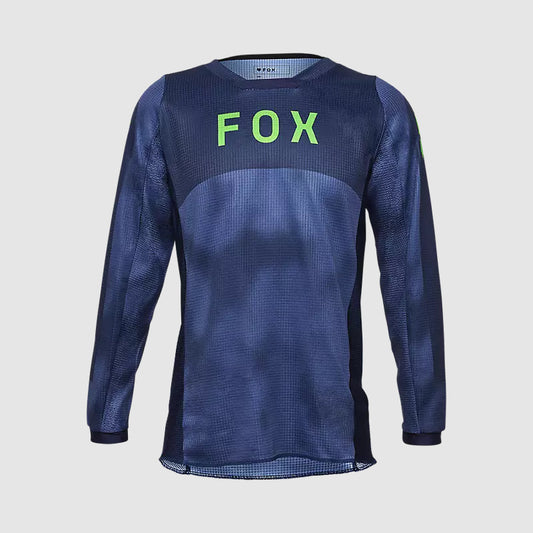 Polera Moto Niño 180 Taunt Azul Fox polera moto fox motocross