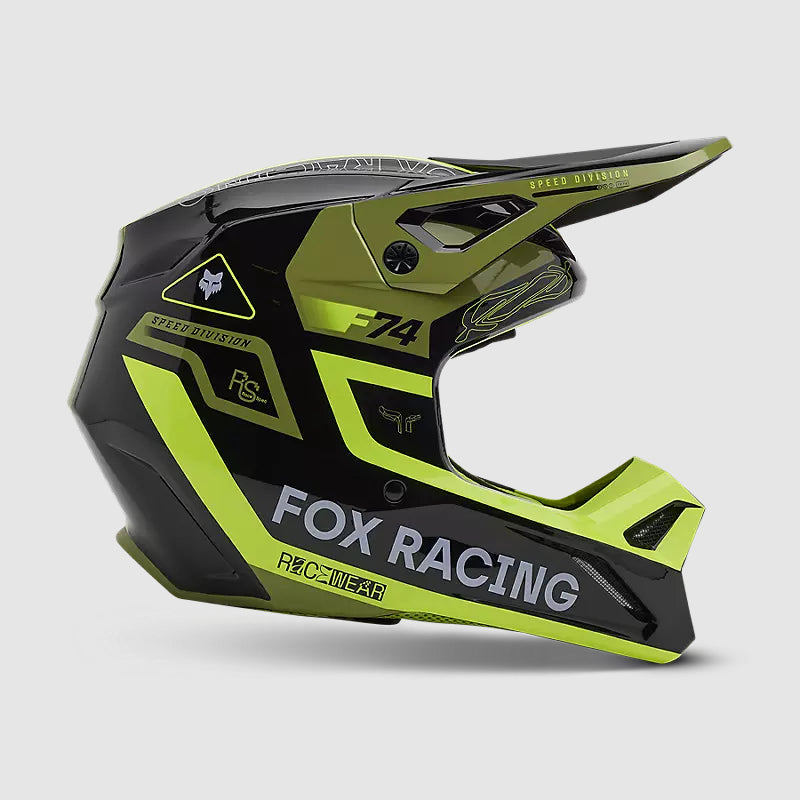 Casco Moto V1 Race Spec Verde Fox | Casco Moto Fox casco fox racing motocross mtb