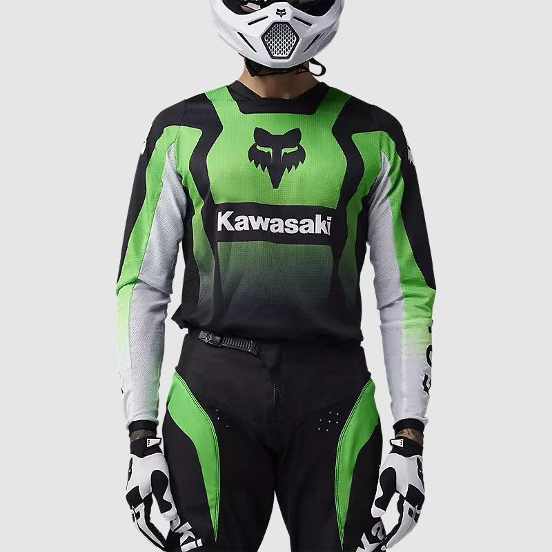 Polera Moto 180 Kawasaki Verde Fox polera moto fox motocross