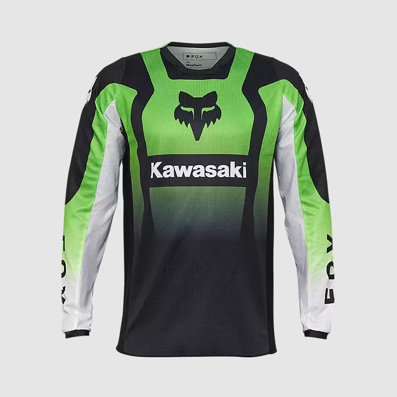 Polera Moto 180 Kawasaki Verde Fox polera moto fox motocross