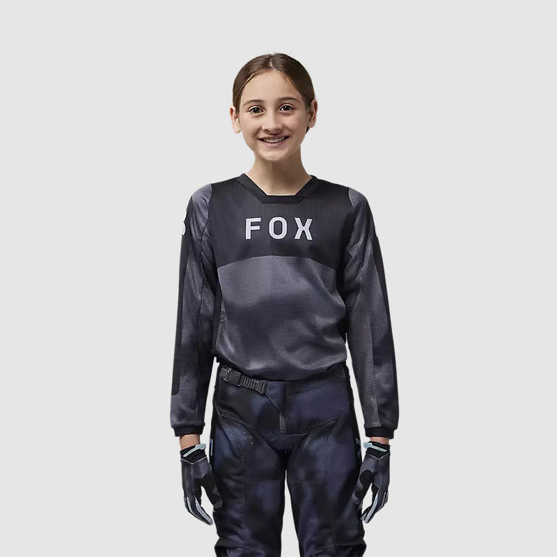 Polera Moto Niño 180 Taunt Negro Fox polera moto fox motocross