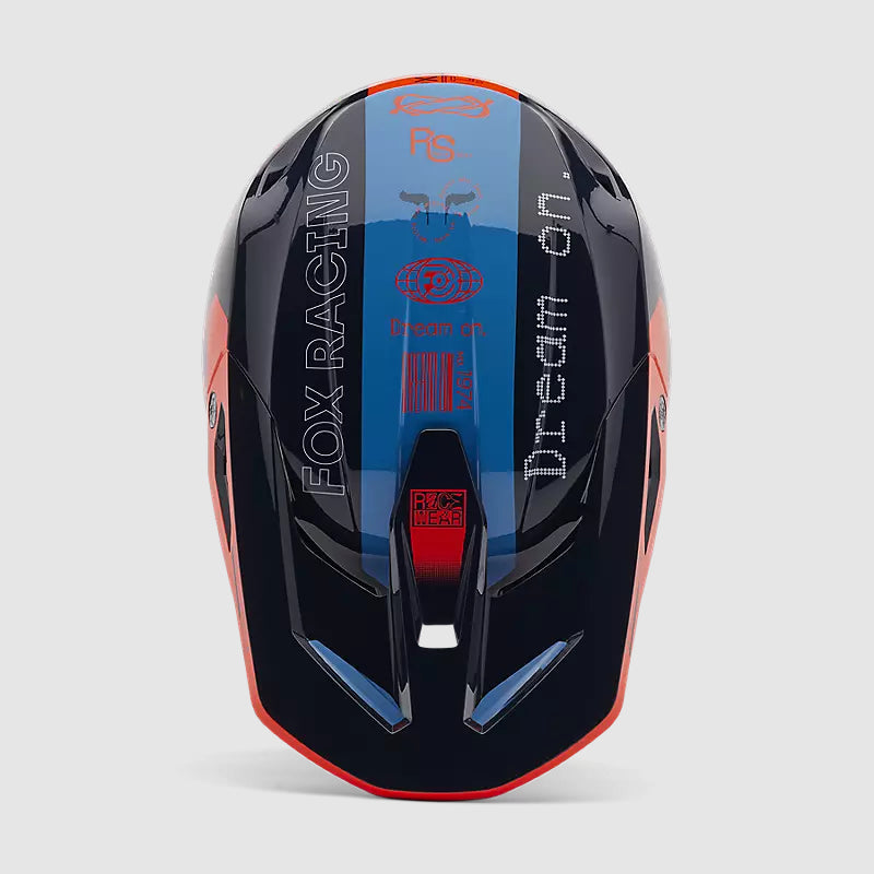 Casco Moto V1 Race Spec Azul Marino Fox | Casco Moto Fox casco fox racing motocross mtb