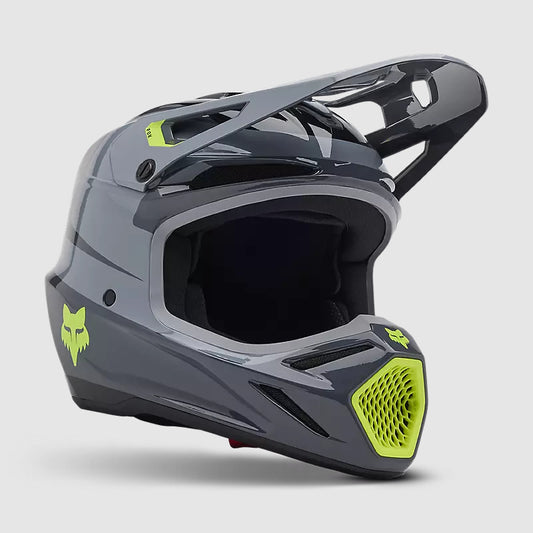 Casco Moto V3 Divider Gris Fox | Casco Moto Fox casco fox racing motocross mtb