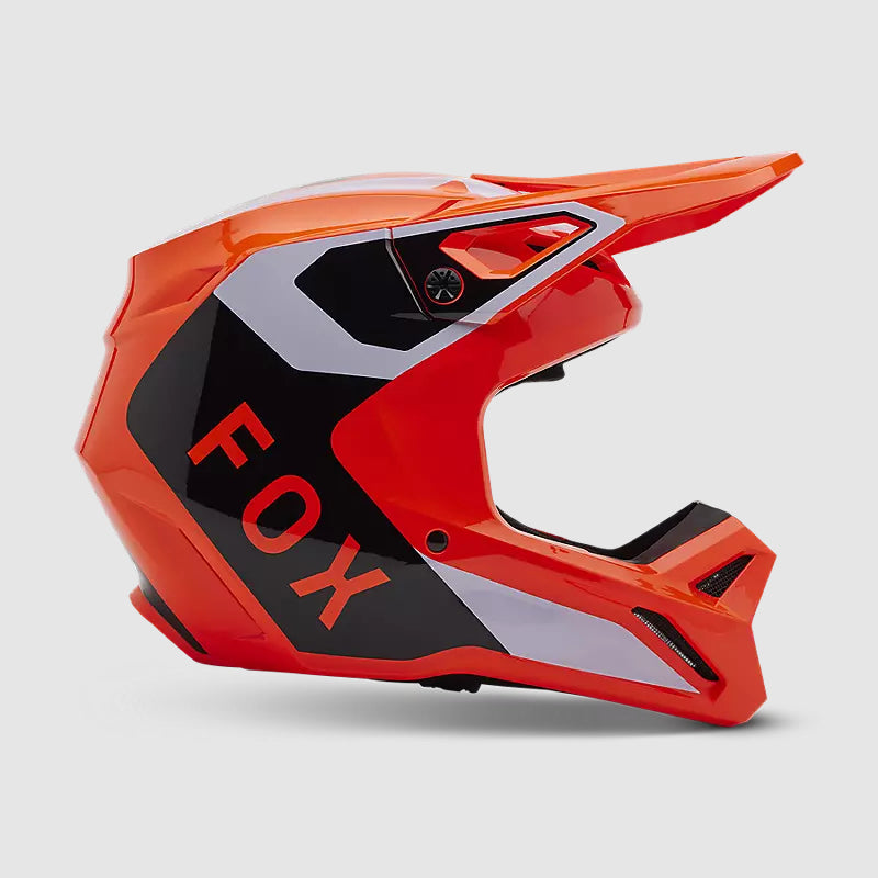 Casco Moto Niño V1 Lean Naranjo Fox | Casco Moto Fox casco fox racing motocross mtb