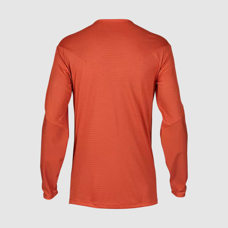Polera Bicicleta Flexair Pro Manga Larga Naranjo Fox polera bicicleta fox mtb