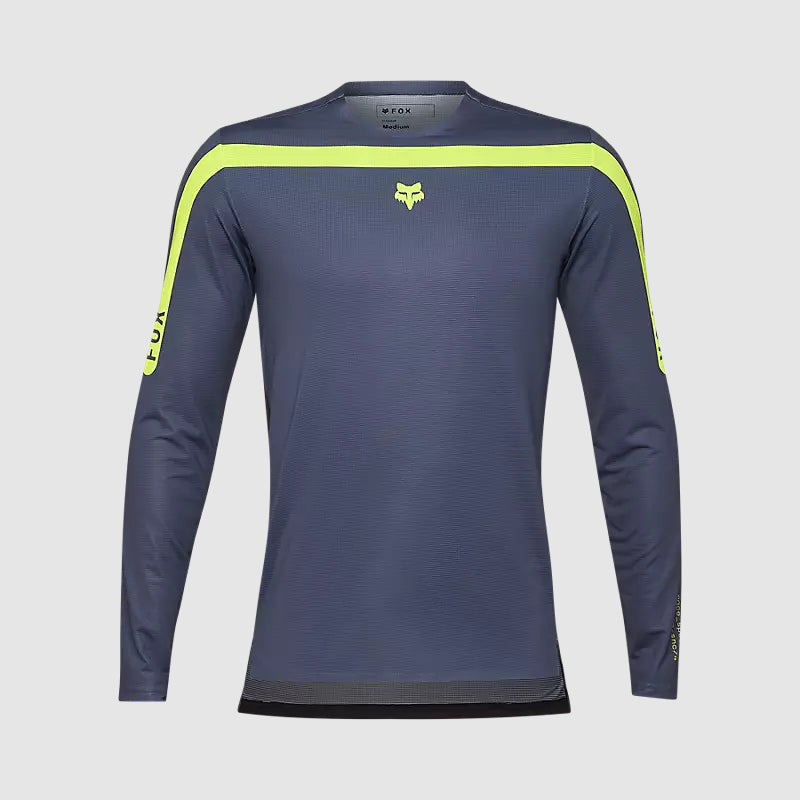 Polera Bicicleta Flexair Aviation Manga Larga Gris Fox polera bicicleta fox mtb