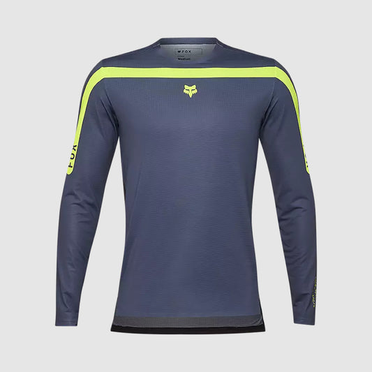 Polera Bicicleta Flexair Aviation Manga Larga Gris Fox polera bicicleta fox mtb