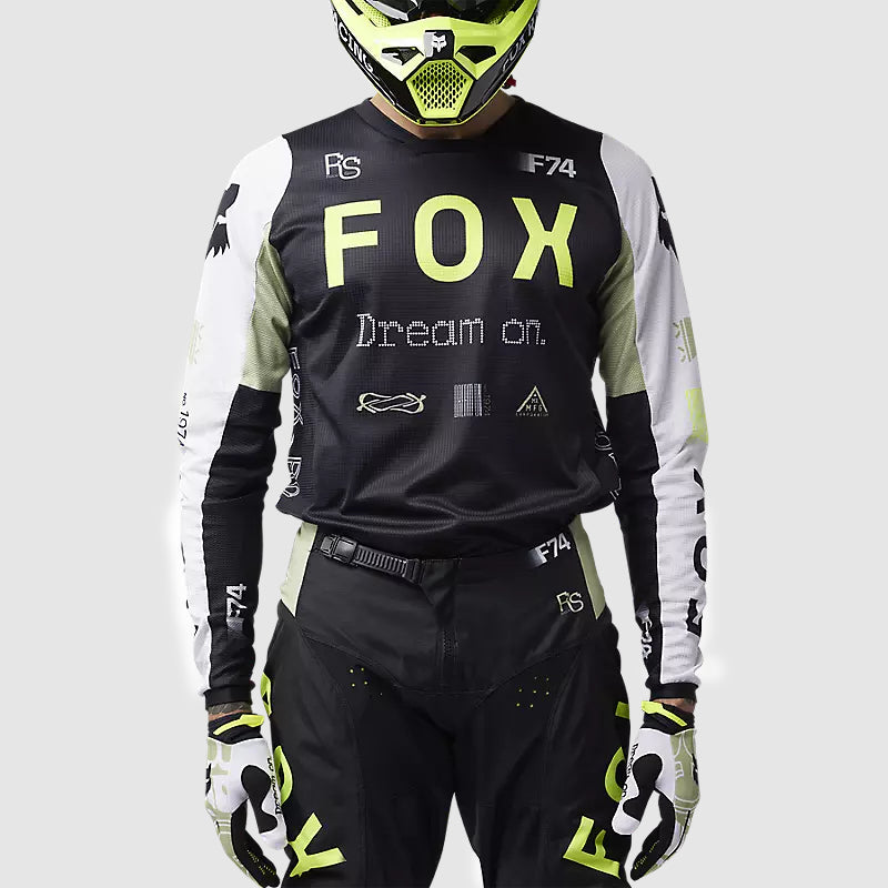 Polera Moto 180 Race Spec Verde/Negro Fox polera moto fox motocross