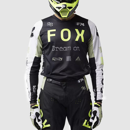 Polera Moto 180 Race Spec Verde/Negro Fox polera moto fox motocross