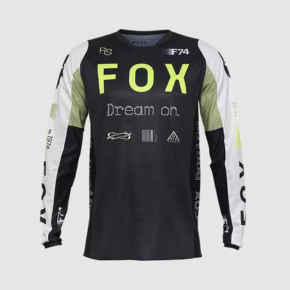 Polera Moto 180 Race Spec Verde/Negro Fox polera moto fox motocross