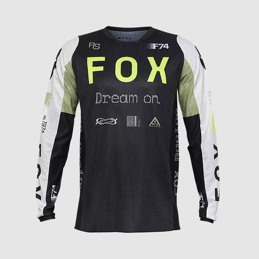Polera Moto 180 Race Spec Verde/Negro Fox polera moto fox motocross
