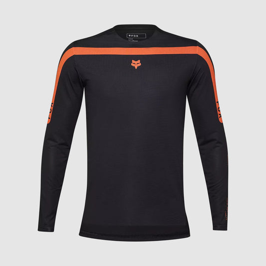 Polera Bicicleta Flexair Aviation Manga Larga Negro Fox polera bicicleta fox mtb