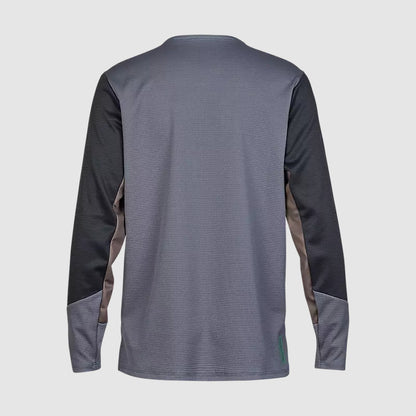 Polera Bicicleta Niño Defend Manga Larga Gris Fox polera bicicleta fox mtb