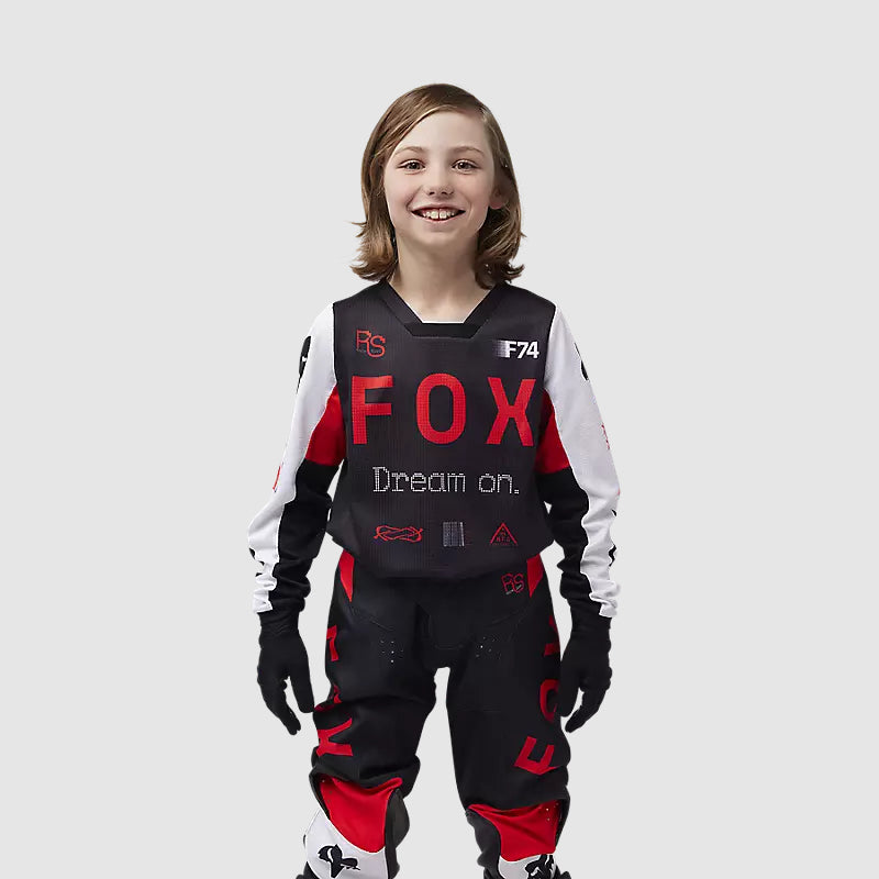 Polera Moto Niño 180 Race Spec Rojo/Negro Fox polera moto fox motocross