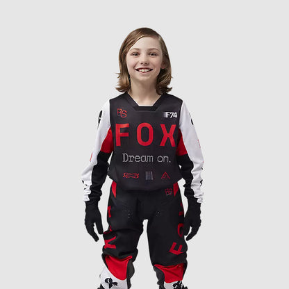 Polera Moto Niño 180 Race Spec Rojo/Negro Fox polera moto fox motocross