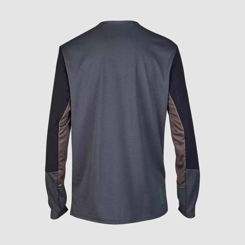 Polera Bicicleta Defend Manga Larga Gris Fox polera bicicleta fox mtb