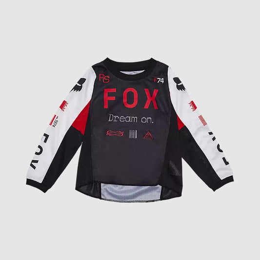 Polera Moto Infantil 180 Race Spec Rojo/Negro Fox polera moto fox motocross