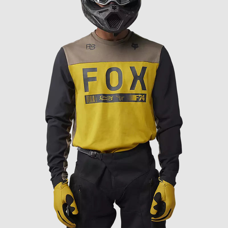 Polera Moto Ranger Off-Road Amarillo Mostaza Fox polera moto fox motocross